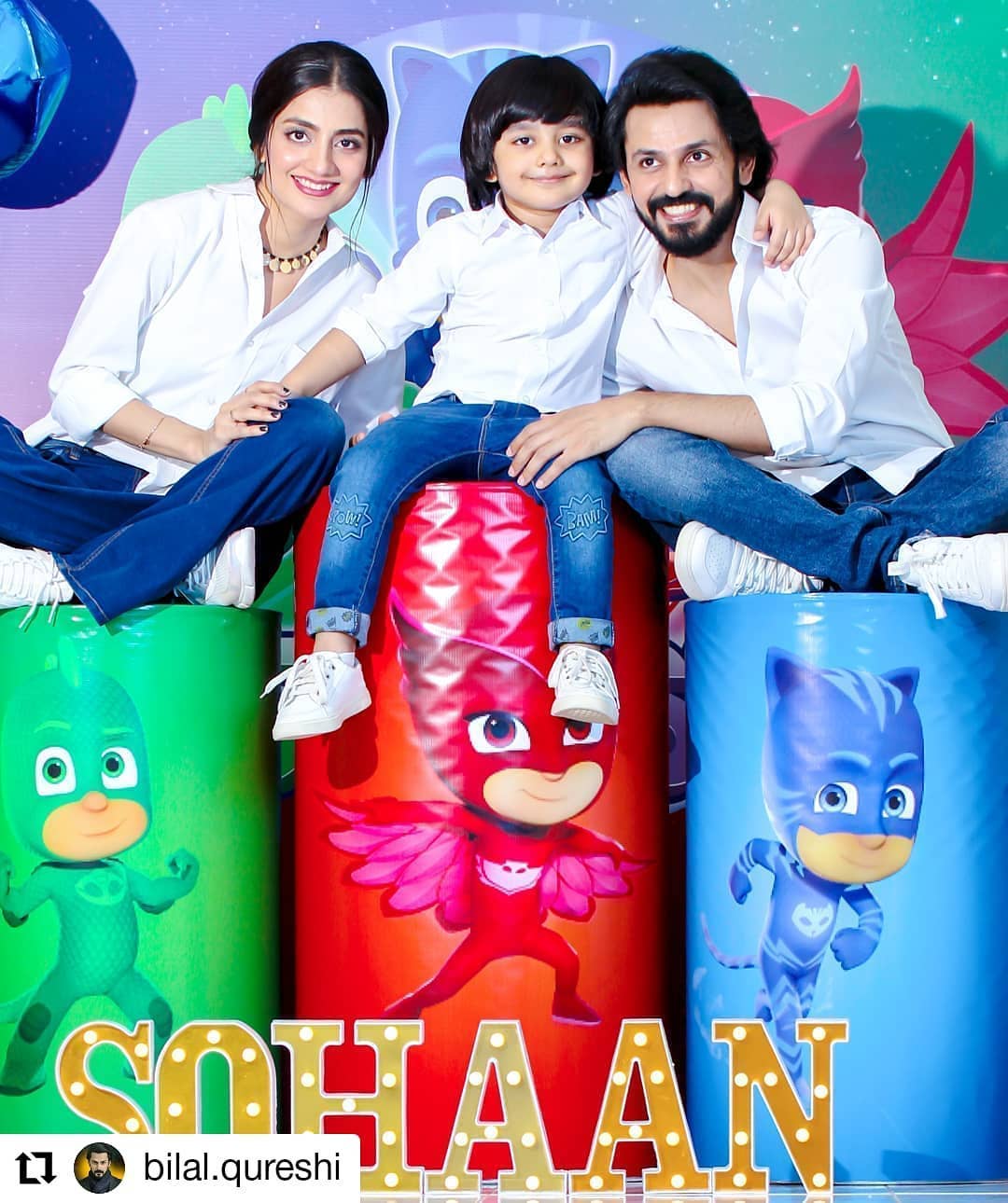 Bilal Qureshi and Uroosa Son Sohaan 4th Birthday Pictures