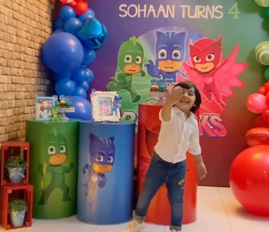 Bilal Qureshi and Uroosa Son Sohaan 4th Birthday Pictures