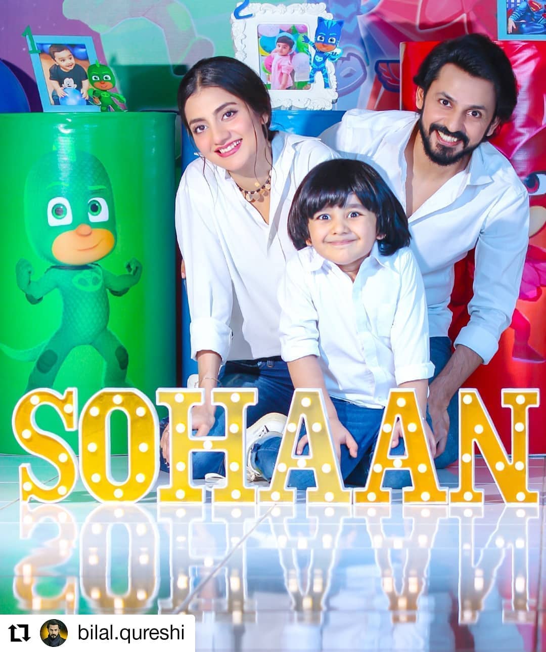 Bilal Qureshi and Uroosa Son Sohaan 4th Birthday Pictures