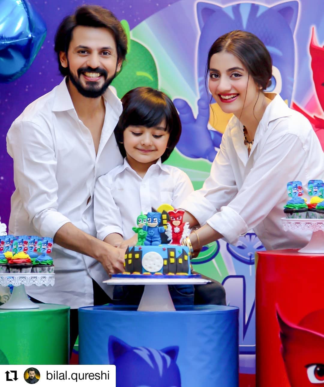 Bilal Qureshi and Uroosa Son Sohaan 4th Birthday Pictures