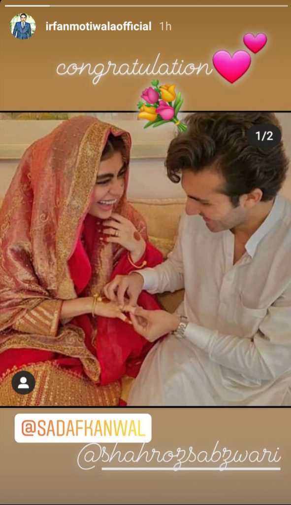 Celebrity Reaction On The Nikkah Of Shahroz And Sadaf