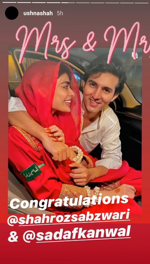 Celebrity Reaction On The Nikkah Of Shahroz And Sadaf