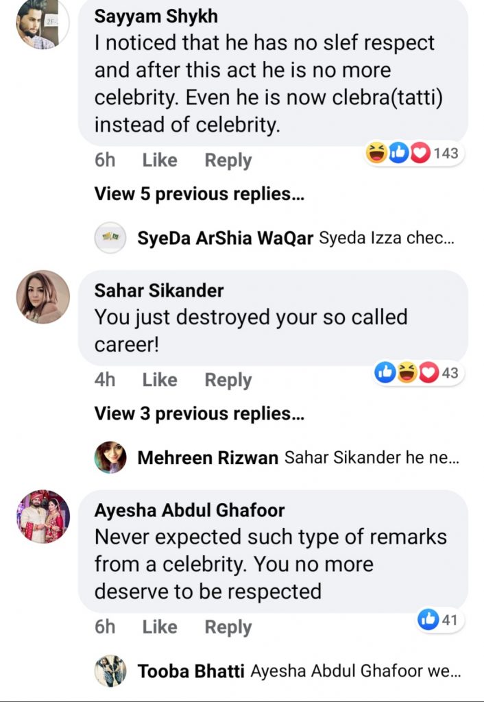 Public Reaction On Shahroz Sabzwari's Latest Post