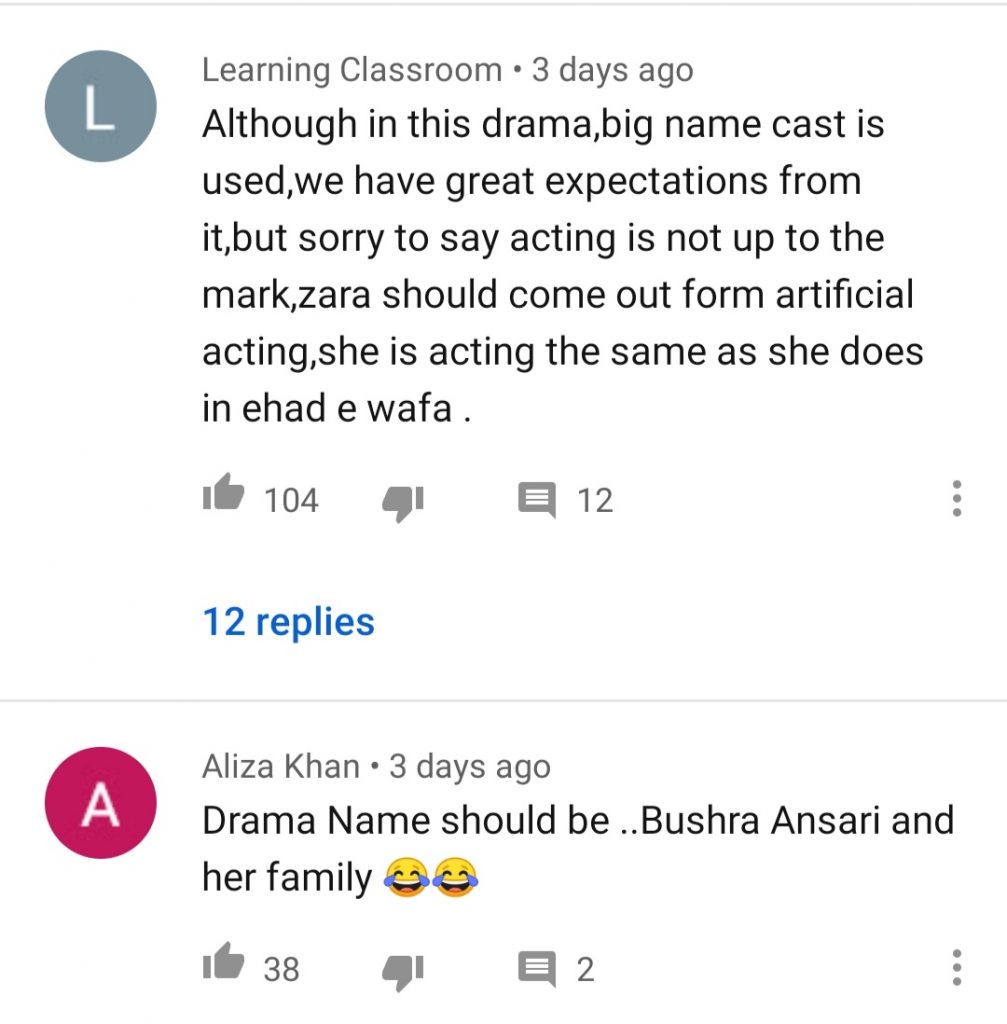 Public Reaction On Drama Serial Zebaish