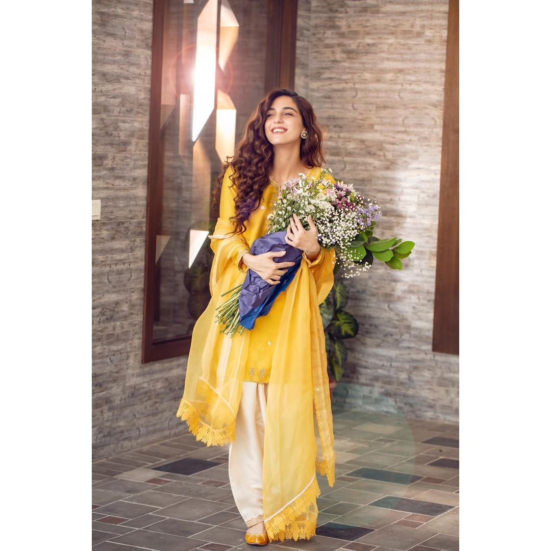 Maya Ali is Looking Gorgeous in this Yellow Dress