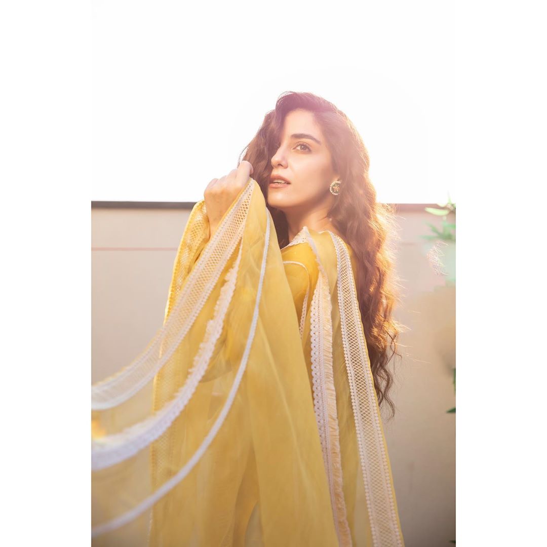 Maya Ali is Looking Gorgeous in this Yellow Dress