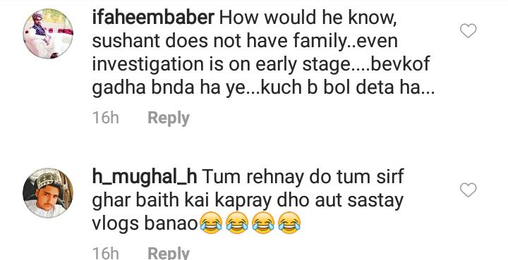 People Are Angry On Yasir Hussain's Statement About Sushant Rajput's Death