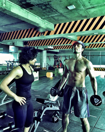 Latest Pictures of Ali Zafar in Gym