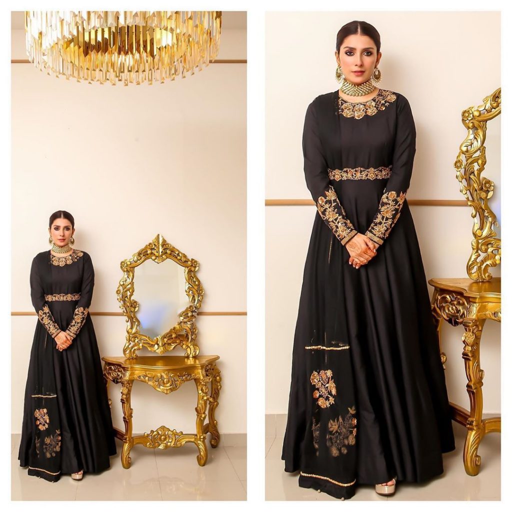 Beautiful Clicks of Ayeza Khan in Graceful Frocks