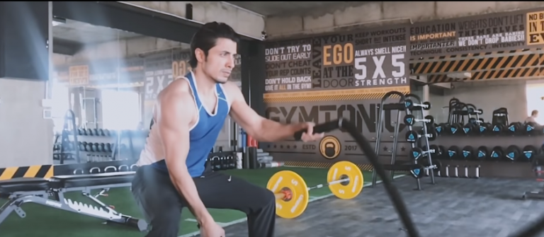 Latest Pictures of Ali Zafar in Gym
