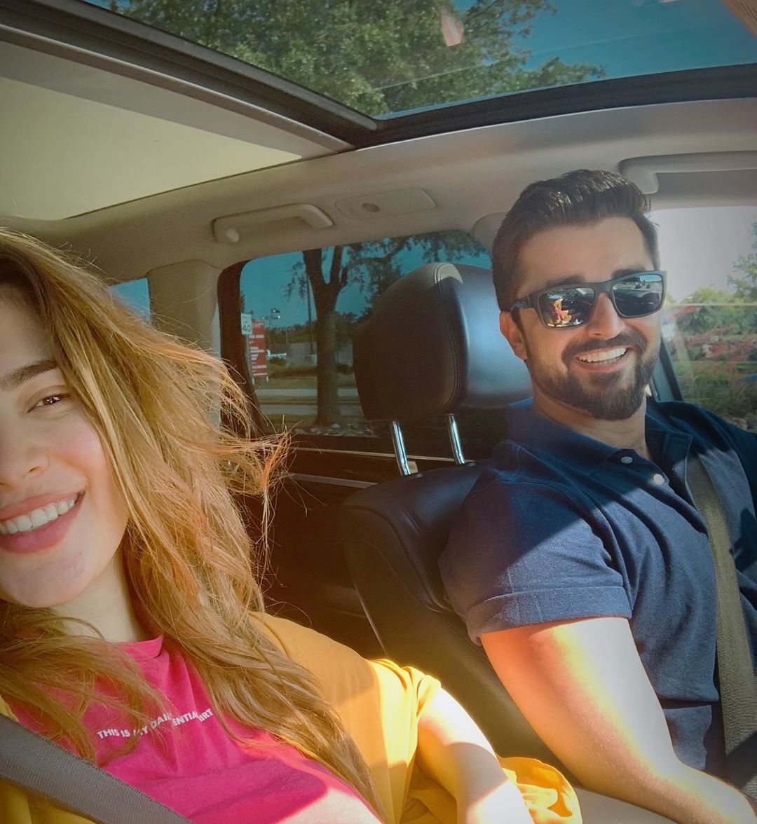 Hamza Ali Abbasi and Naimal Khawar Latest Pictures from Canada