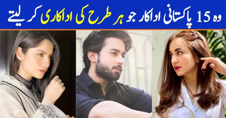 Top 15 Pakistani Actors Who Can Do Variety of Roles