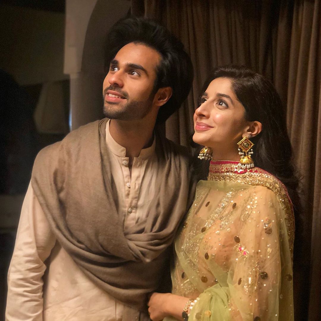 Actors Mawra and Ameer Gilani on the Sets of their Drama Sabaat