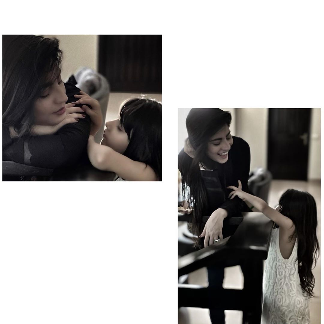 Neelam Muneer Beautiful Clicks with her Niece and Nephew