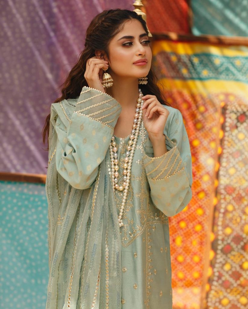 Classical Photoshoot of the Beautiful Sajal Aly in Eastern Attire
