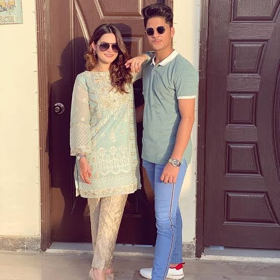 Aiman Khan and Muneeb Latest Pictures with Amal