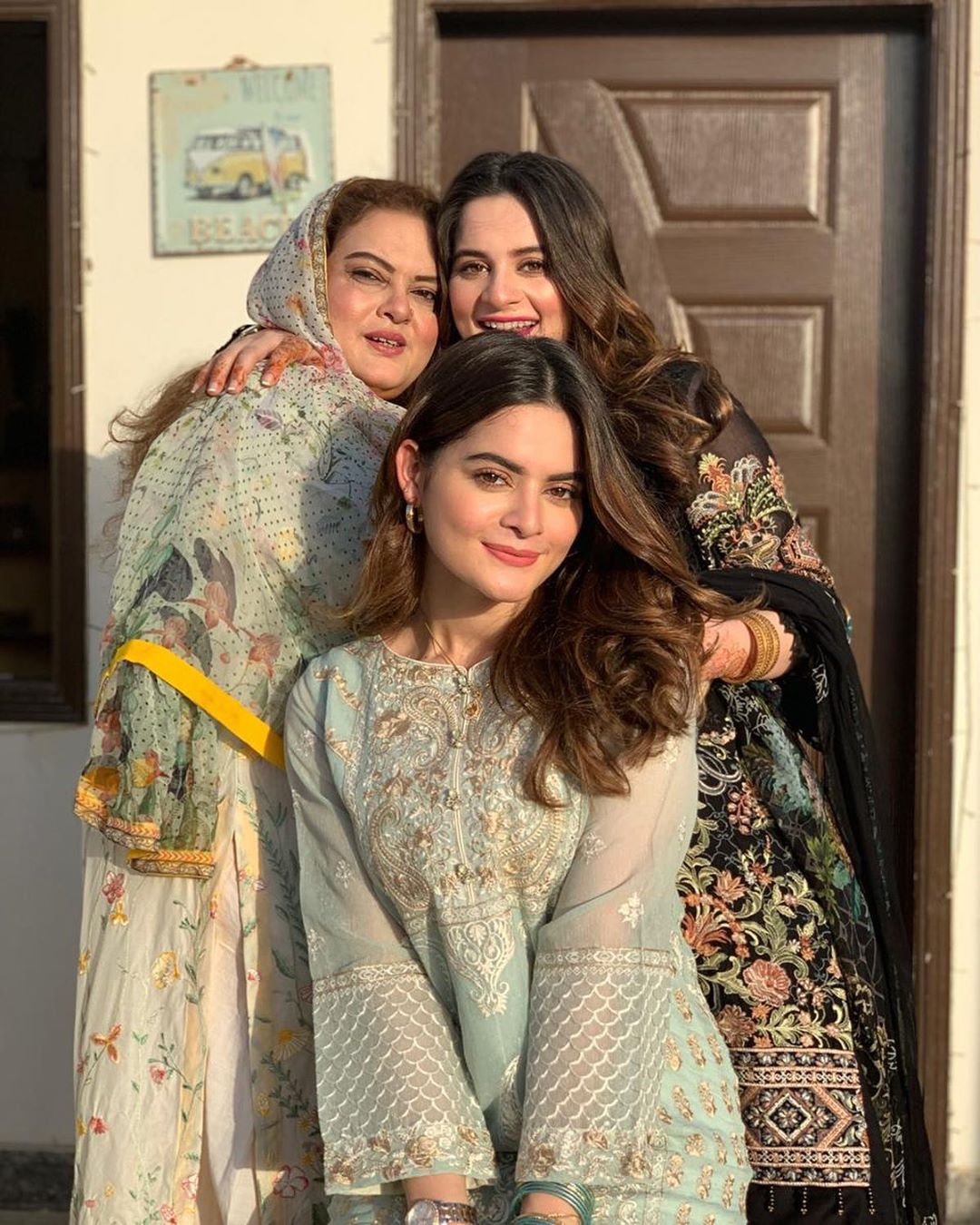 Aiman Khan and Minal Khan Celebrating their Mother’s Birthday