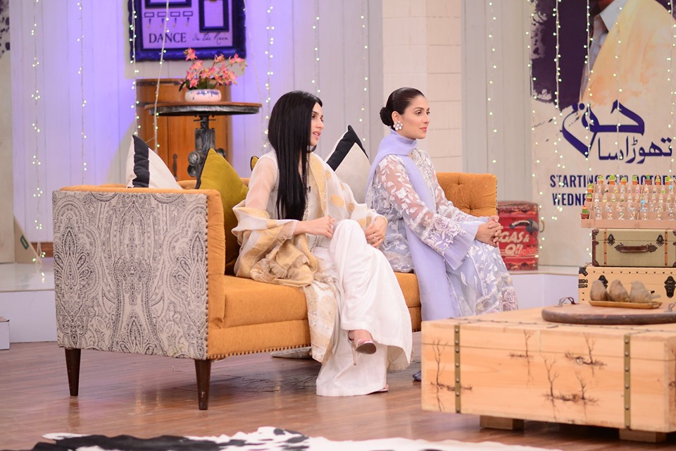 Ayeza Khan and Mashal Khan Clicks from Nida Yasir Morning Show