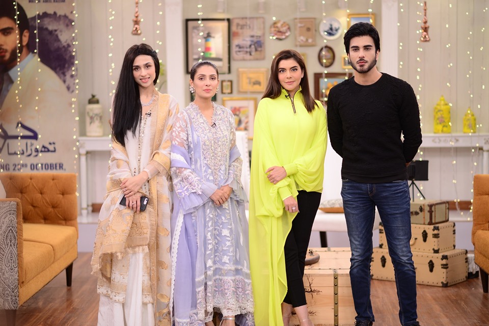 Ayeza Khan and Mashal Khan Clicks from Nida Yasir Morning Show