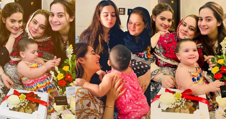 Aiman Khan and Minal Khan Celebrating their Mother’s Birthday