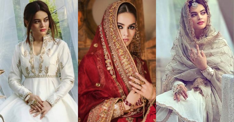 Minal Khan Latest Beautiful Bridal Dresses Photo Shoot