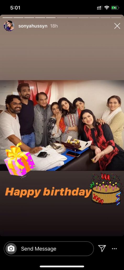 Sami Khan Celebrating Birthday On Set Of His Upcoming Drama