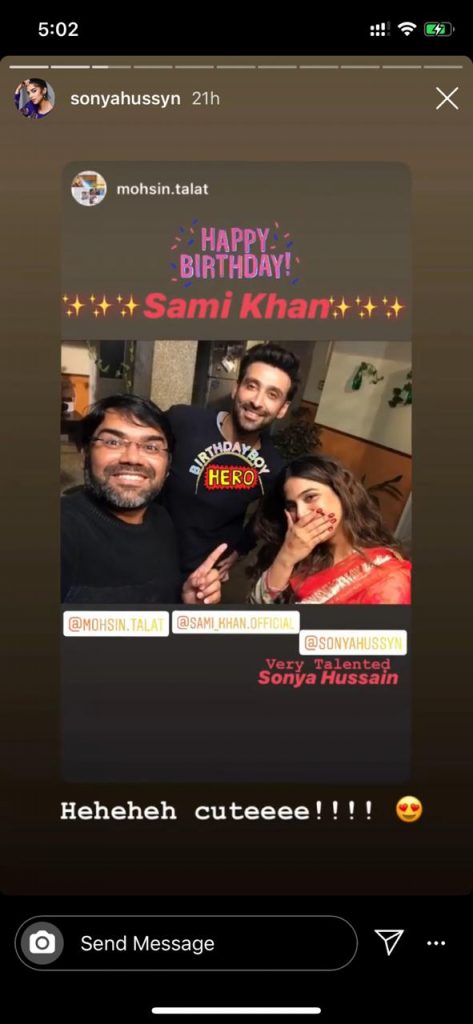 Sami Khan Celebrating Birthday On Set Of His Upcoming Drama