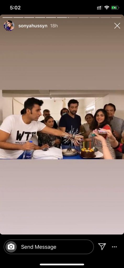 Sami Khan Celebrating Birthday On Set Of His Upcoming Drama