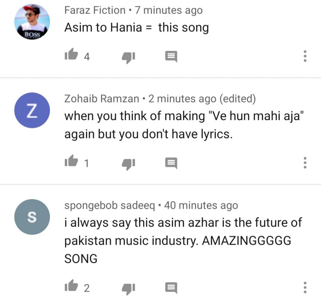 Asim Azhar's New Song Soneya - Public Reaction