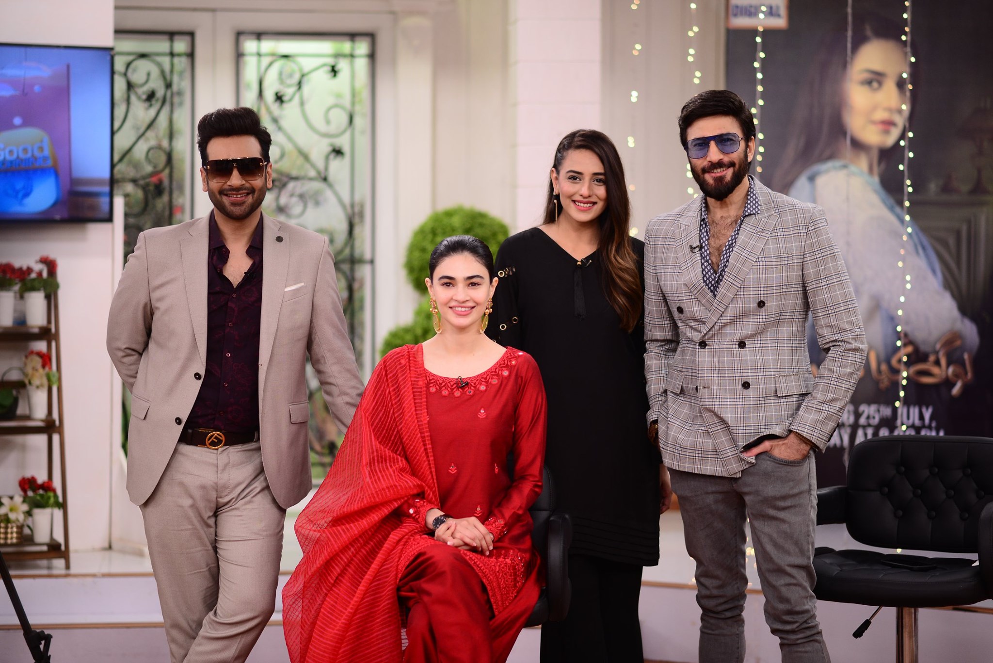 Cast of Drama Log Kia Kahenge on Nida Yasir Morning Show