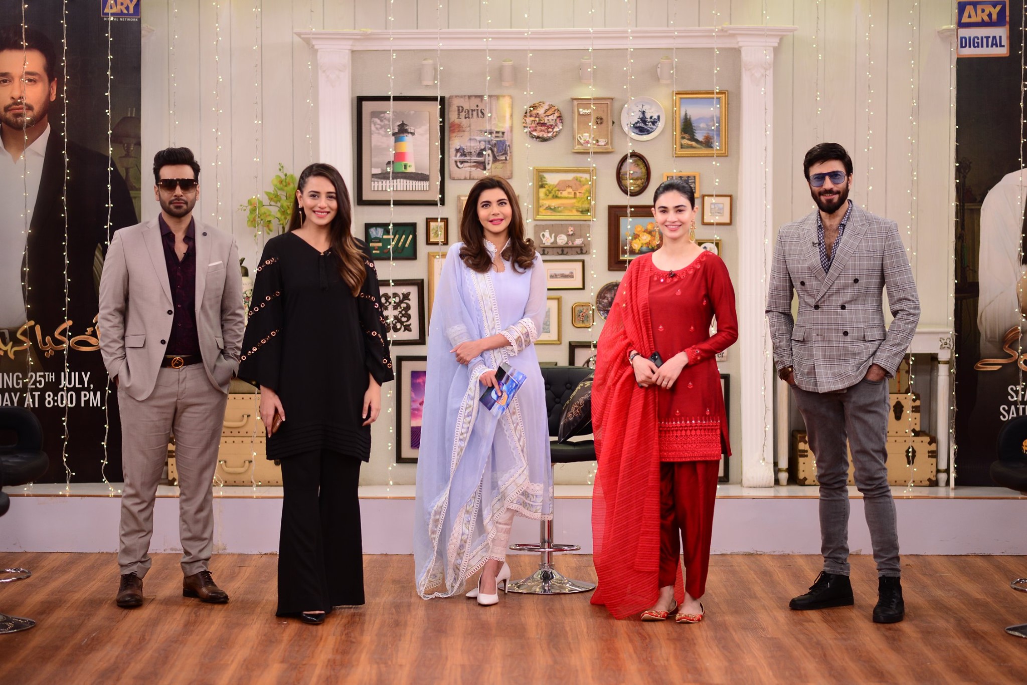 Cast of Drama Log Kia Kahenge on Nida Yasir Morning Show