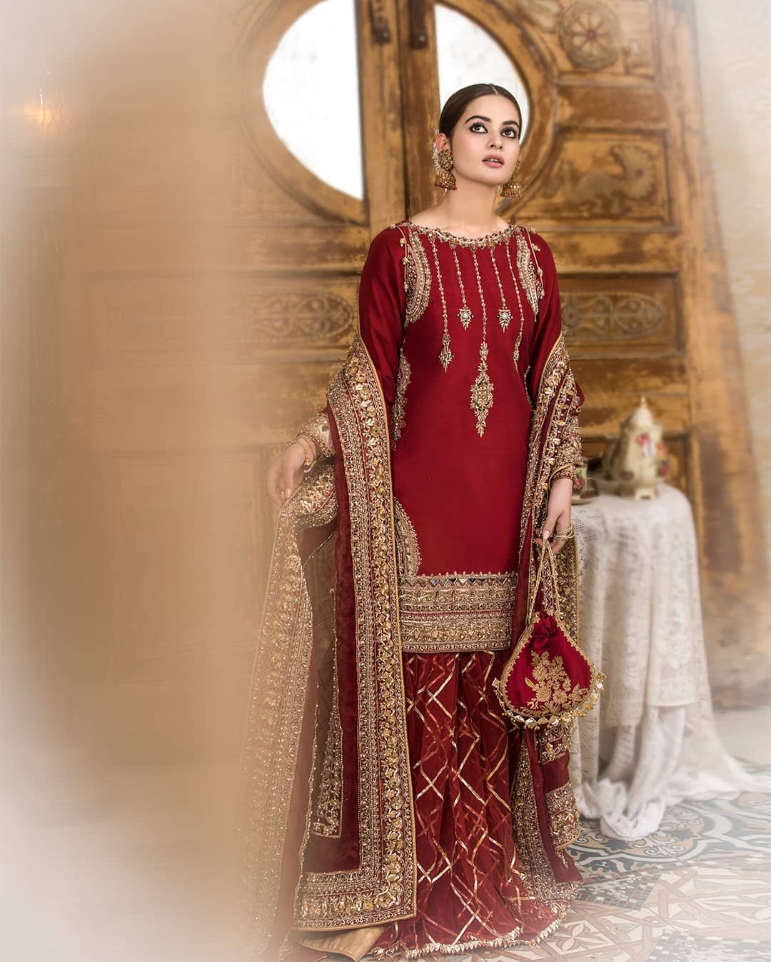 Beautiful Minal Khan Latest Bridal Dresses Photo Shoot