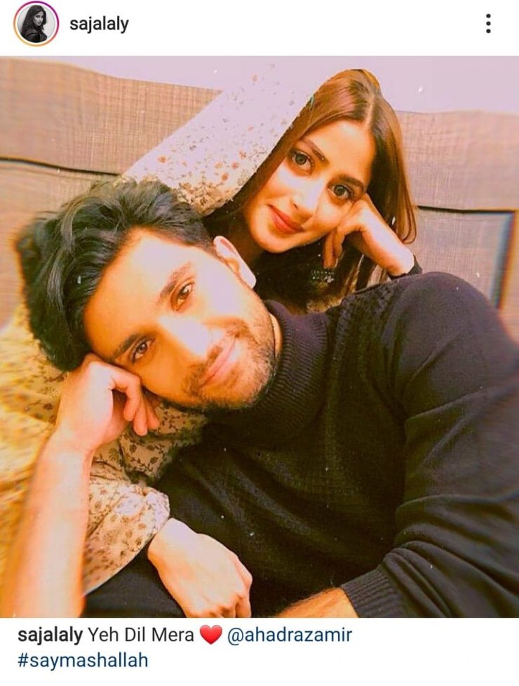 Sajal Aly And Ahad Raza Mir Drama 10 Times Sajal Aly Complimented Ahad Raza Mir | Reviewit.pk