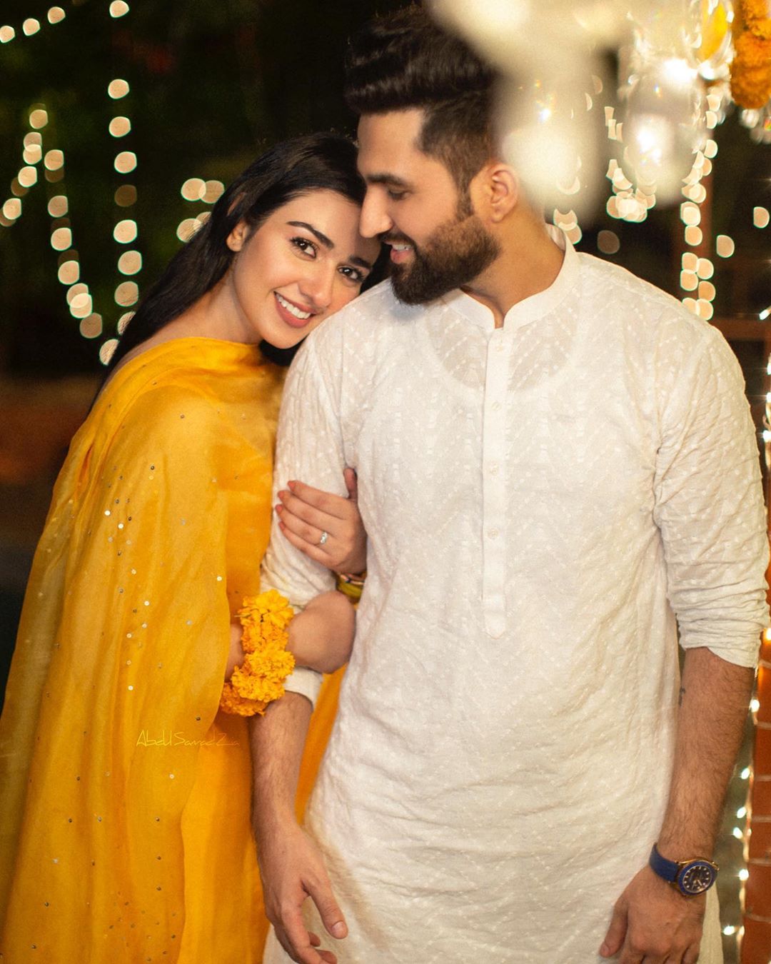 Sarah Khan and Falak Shabbir Beautiful Clicks from Their Mehndi