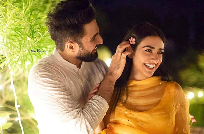 Sarah Khan and Falak Shabbir Beautiful Clicks from Their Mehndi