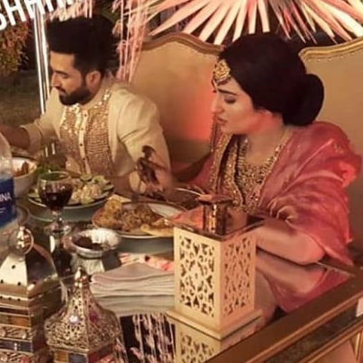 Sweetest Rukhsati Moment From Sarah Khan's Wedding