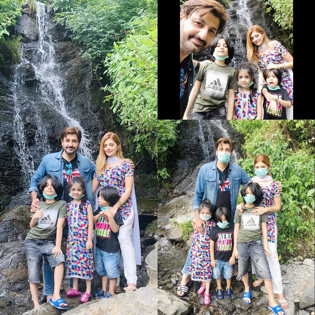 Syed Jibaran with Wife and Kids Enjoying in Nathia Gali