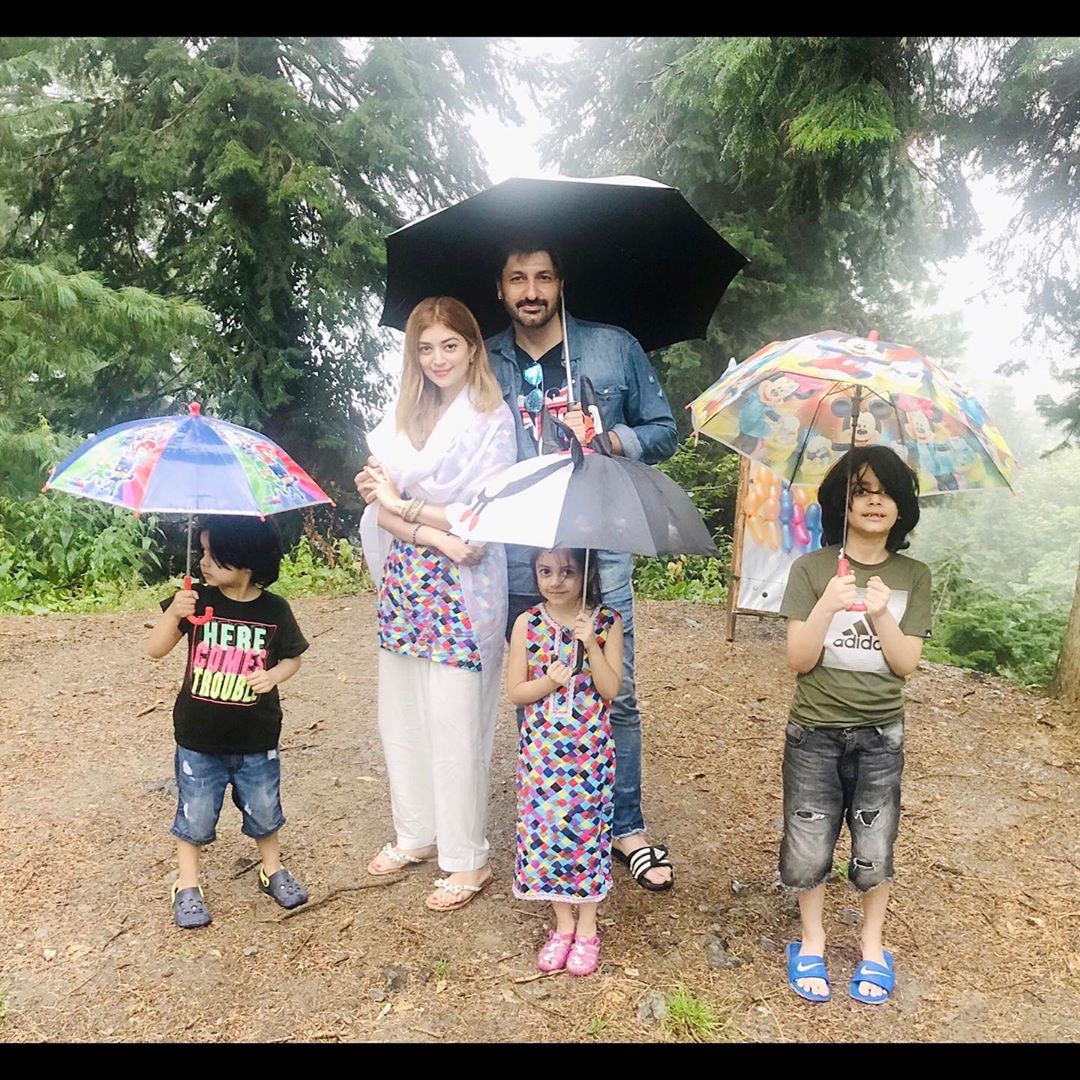 Syed Jibaran with Wife and Kids Enjoying in Nathia Gali