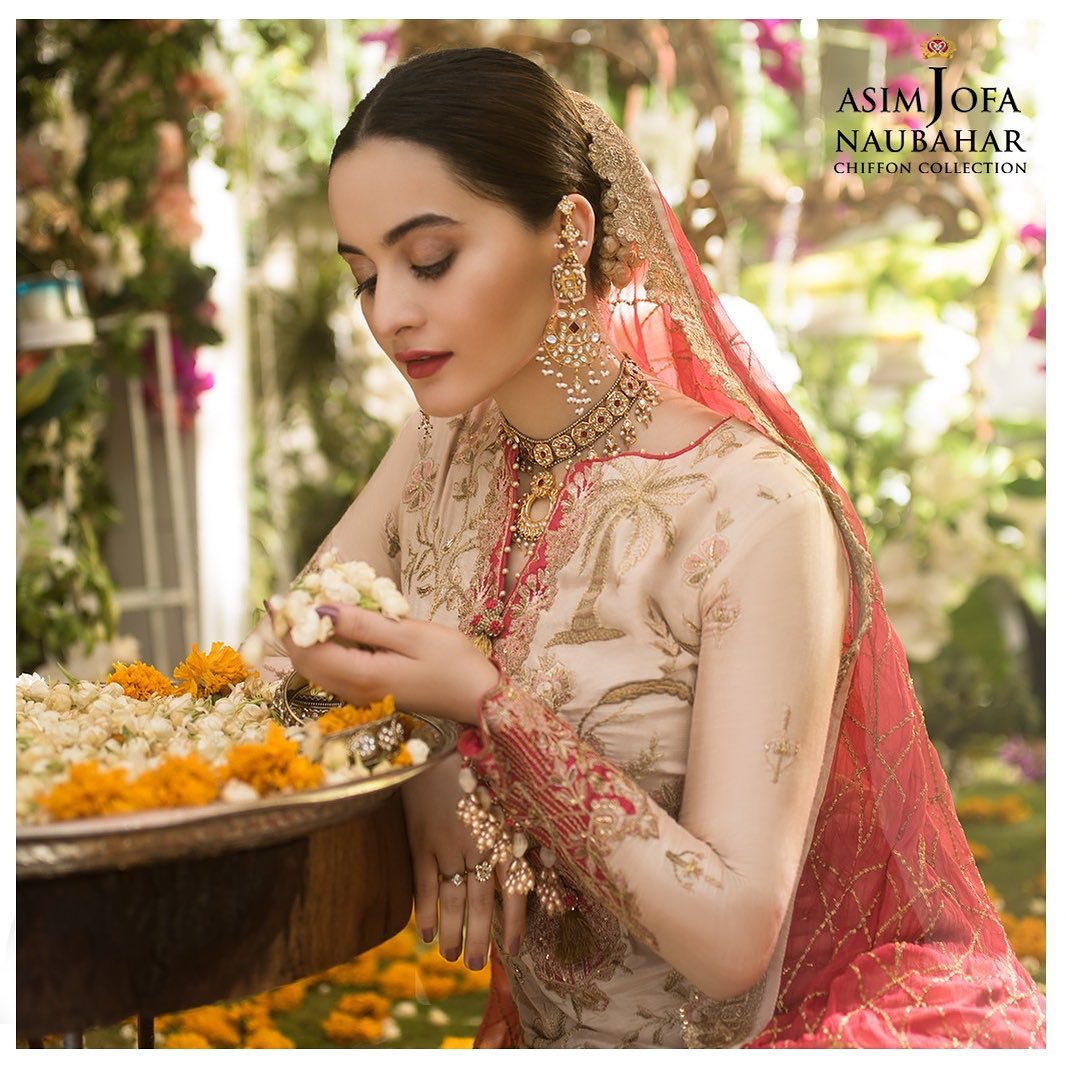 Aiman Khan Latest Beautiful Photo Shoot for Asim Jofa