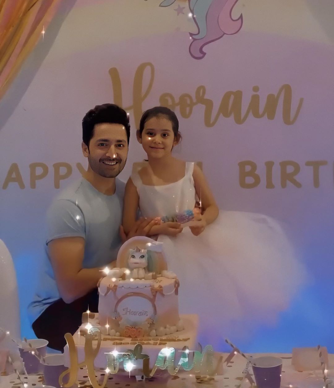 Ayeza and Danish Celebrating their Daughter Hoorain’s 5th Birthday - Pictures