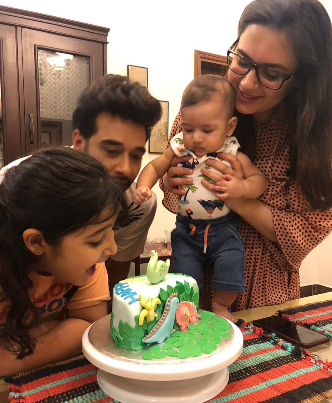 Faysal Qureshi Son Six Month Birthday Pictures