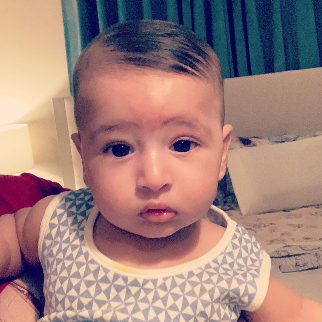 Faysal Qureshi Son Six Month Birthday Pictures