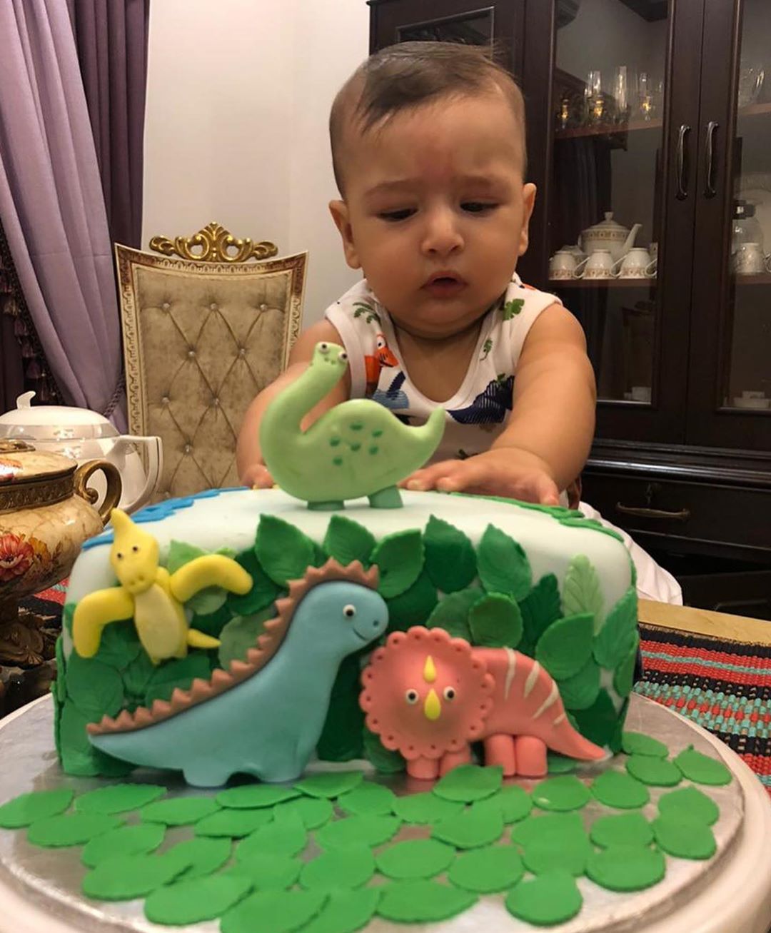 Faysal Qureshi Son Six Month Birthday Pictures