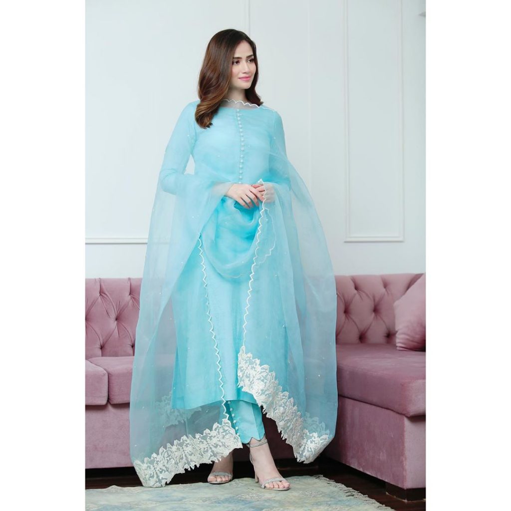 Eastern Outfits of Sana Javed You might Consider for EID - 2020