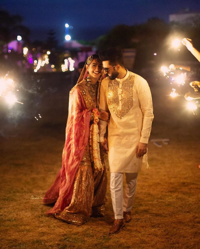 Beautiful Recreation Of Sarah, Falak's Intimate Wedding