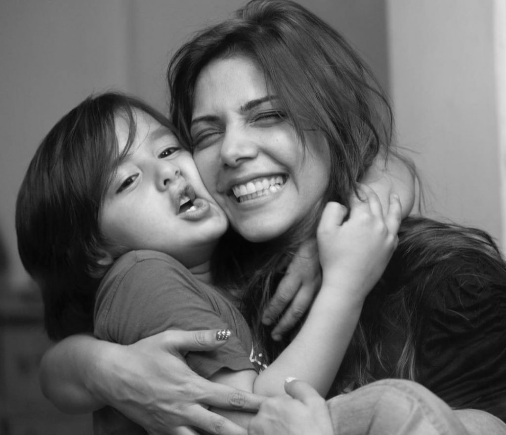 Adorable Pictures Of Hadiqa Kiani With Her Son