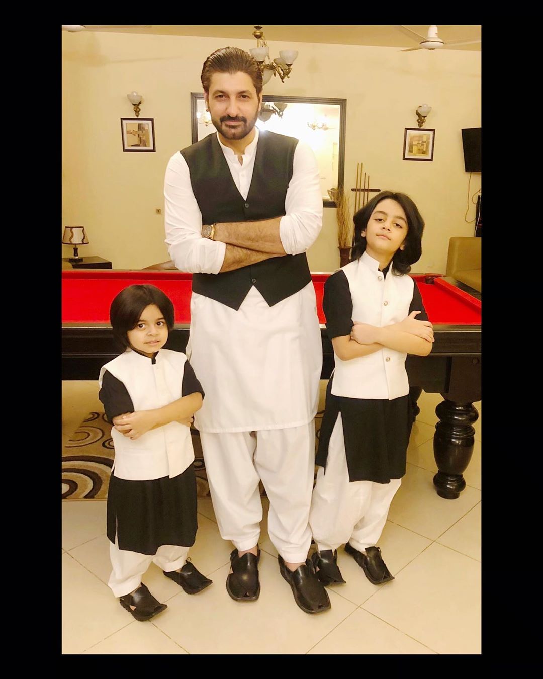 Syed Jibran with Wife Afifa Jibran and Kids on Eid