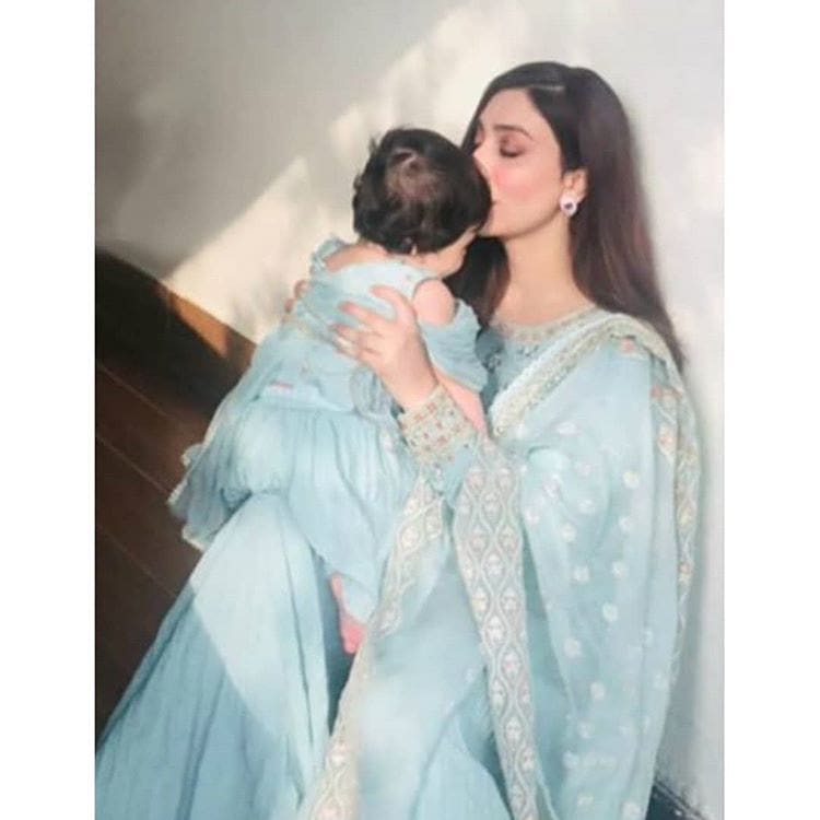 Aisha Khan Poses With Daughter In Eid Pictures