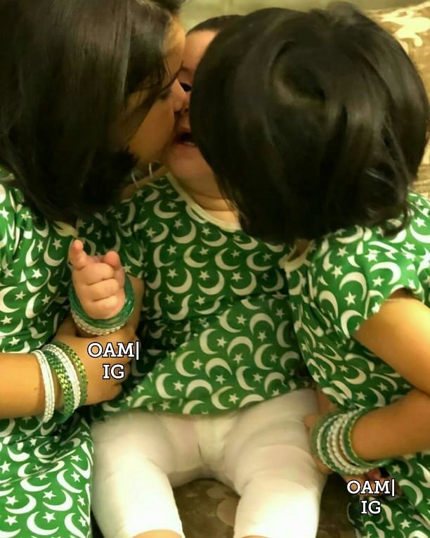 Aiman Khan Daughter Amal Muneeb Celebrating her First Independence Day