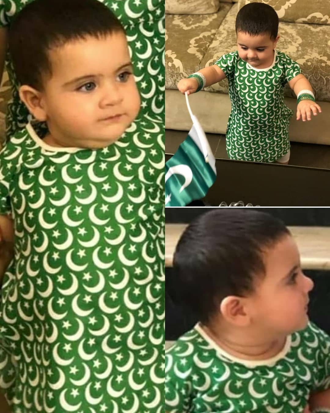 Aiman Khan Daughter Amal Muneeb Celebrating her First Independence Day